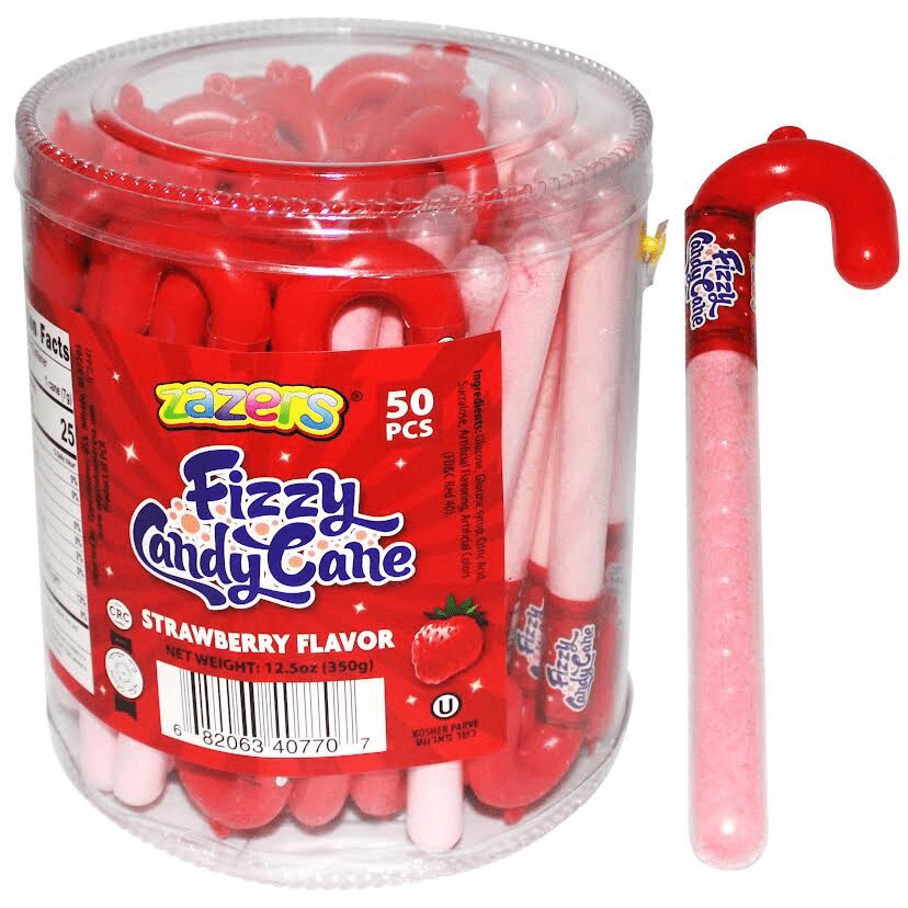 Fizzy Candy Cane Strawberry Zazers