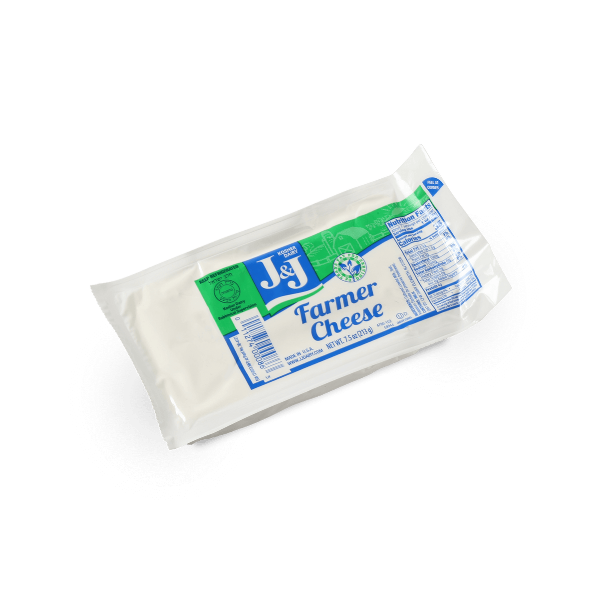 J&j Farmers Cheese Midget 7.5 oz