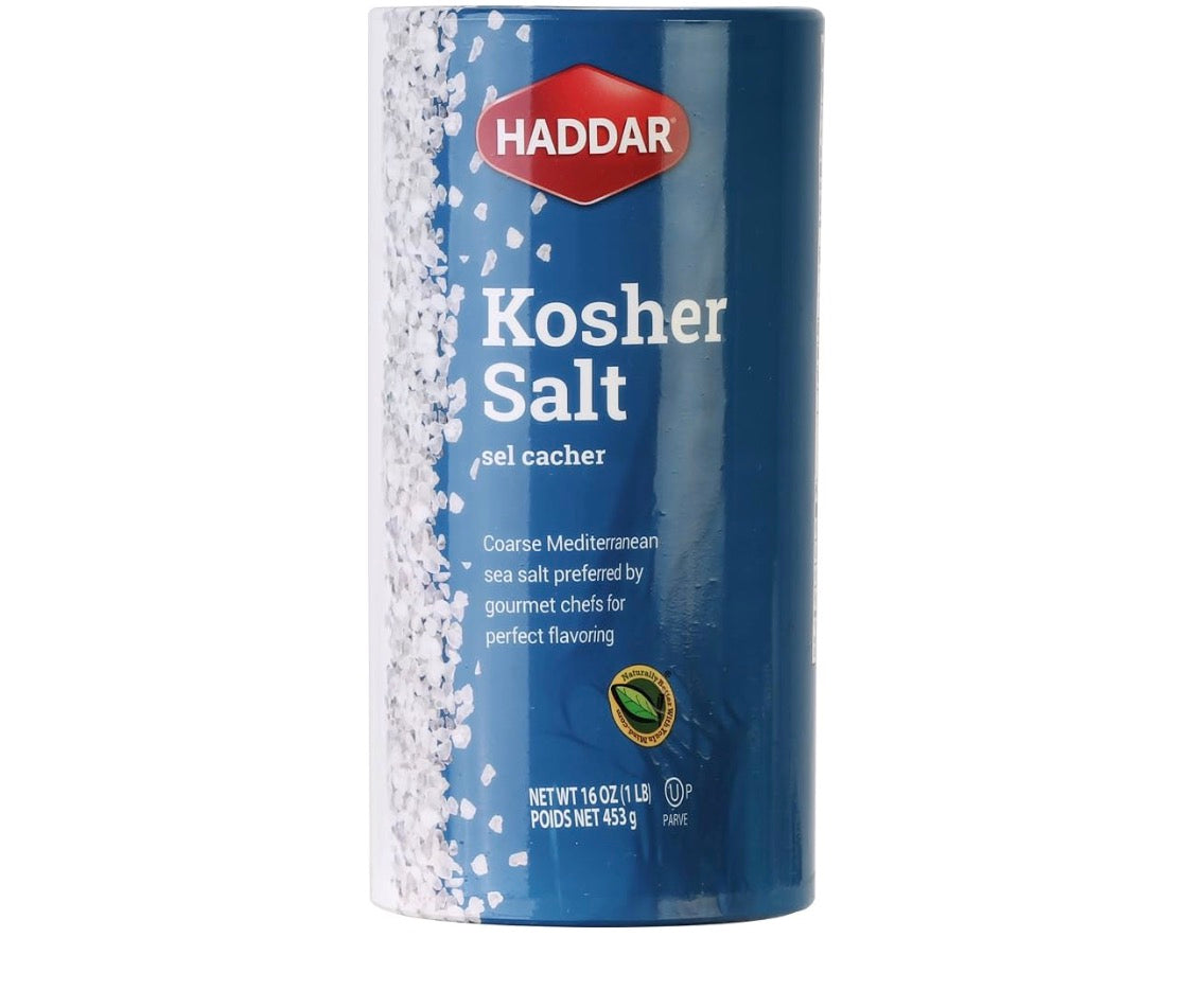Haddar Kosher Salt 16 oz
