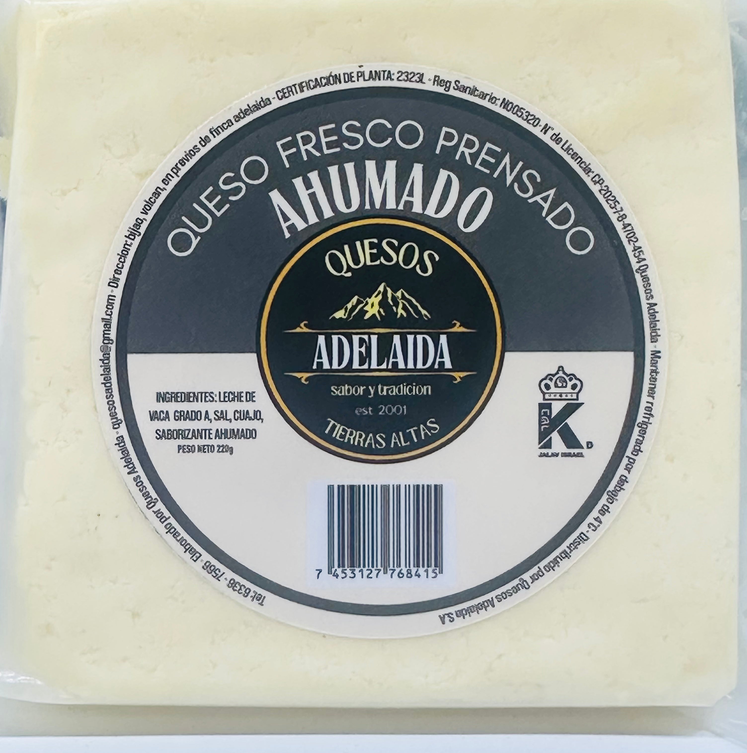 Adelaida Queso Prensado Ahumado