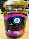 Chocolate caramel cream. Dairy