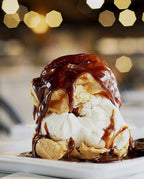 Chocolate caramel cream. Dairy