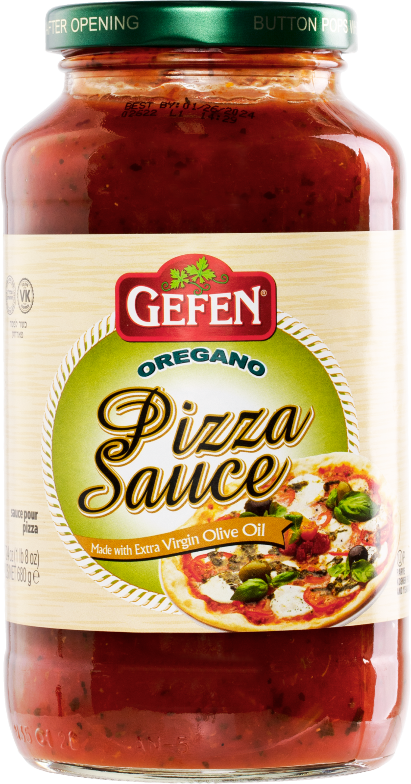 SALSA PARA PIZZA DE ORÉGANO GEFEN
