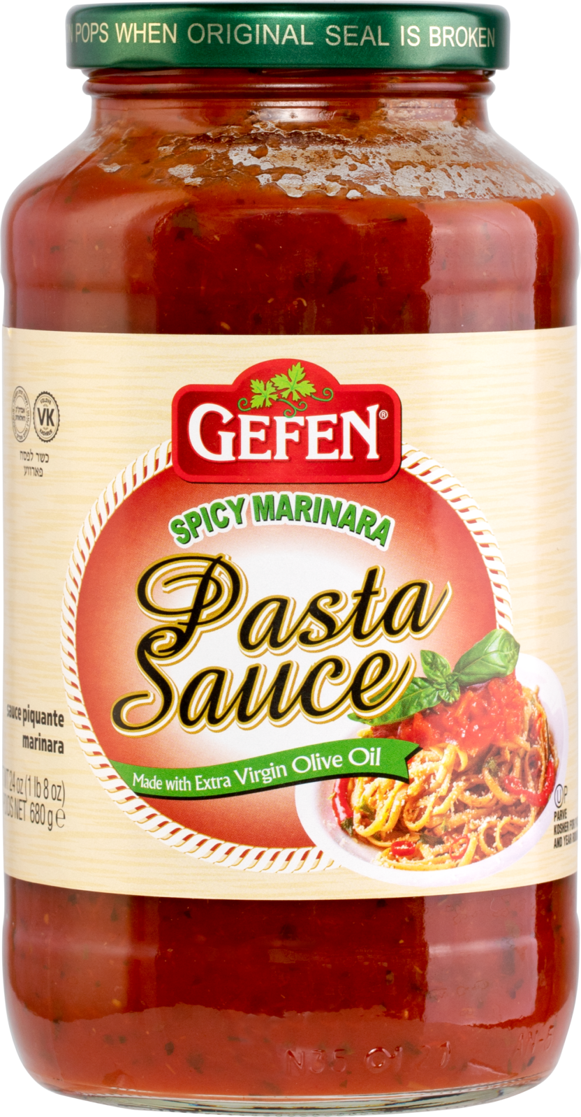 SALSA PARA PASTA MARINARA PICANTE GEFEN