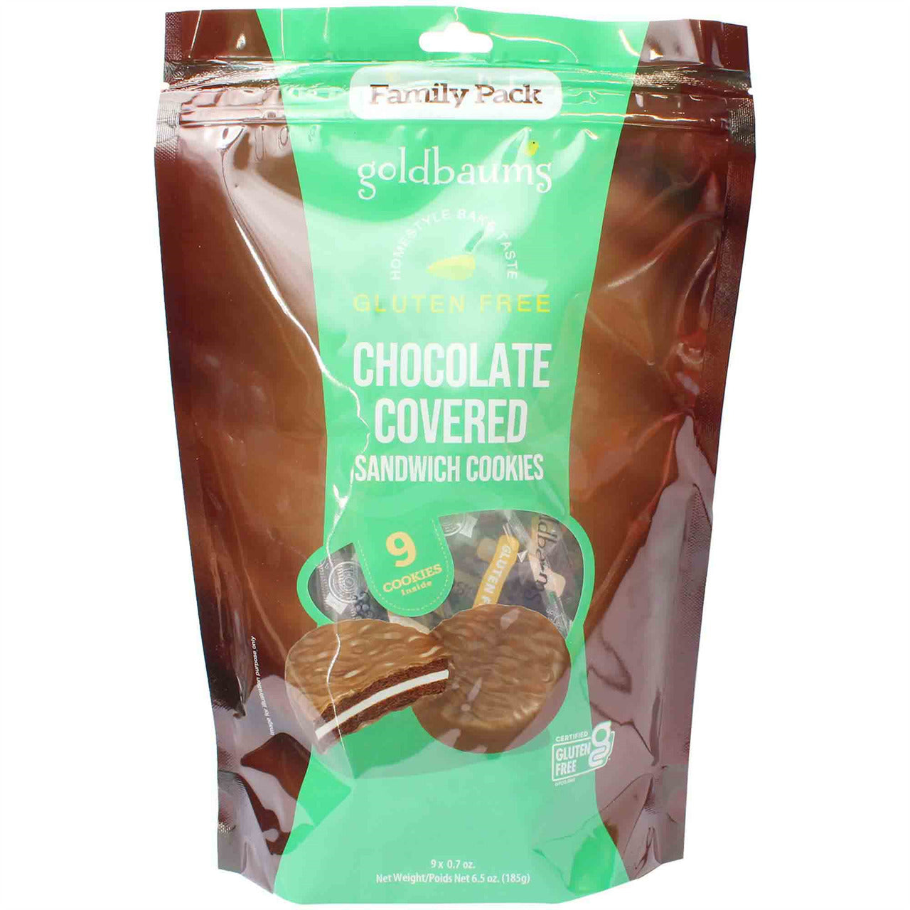 GALLETAS SÁNDWICH CUBIERTAS DE CHOCOLATE GOLDBAUMS