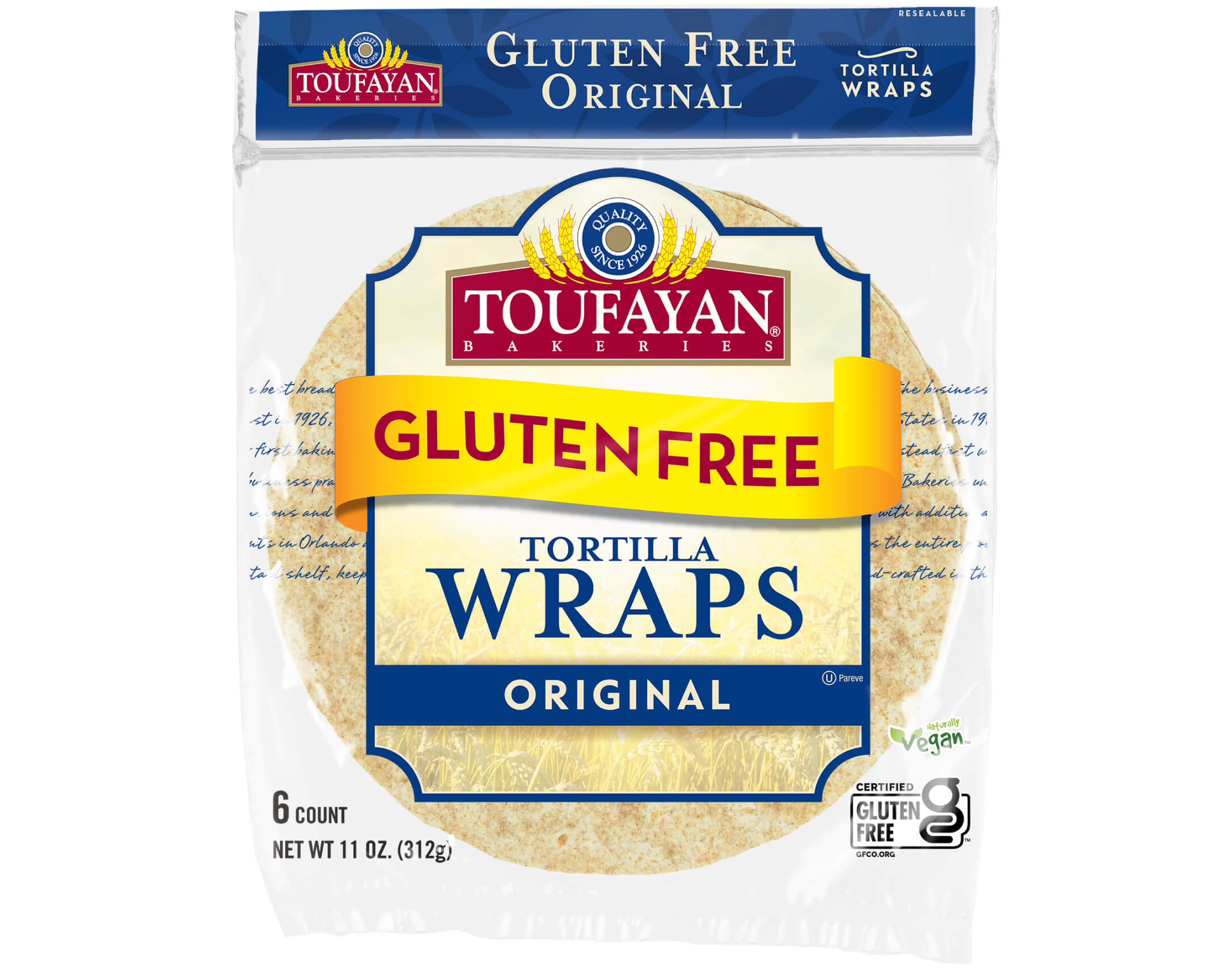 Toufayan Tortilla Wraps Original 11oz