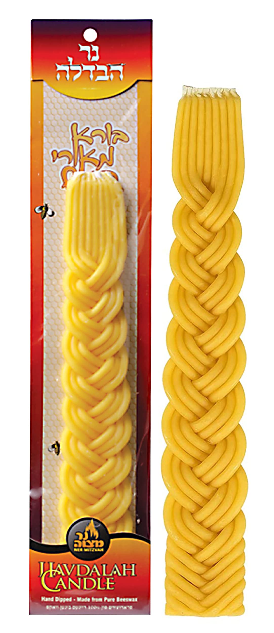 Havdalah Candle Beeswax Ner Mitzvah