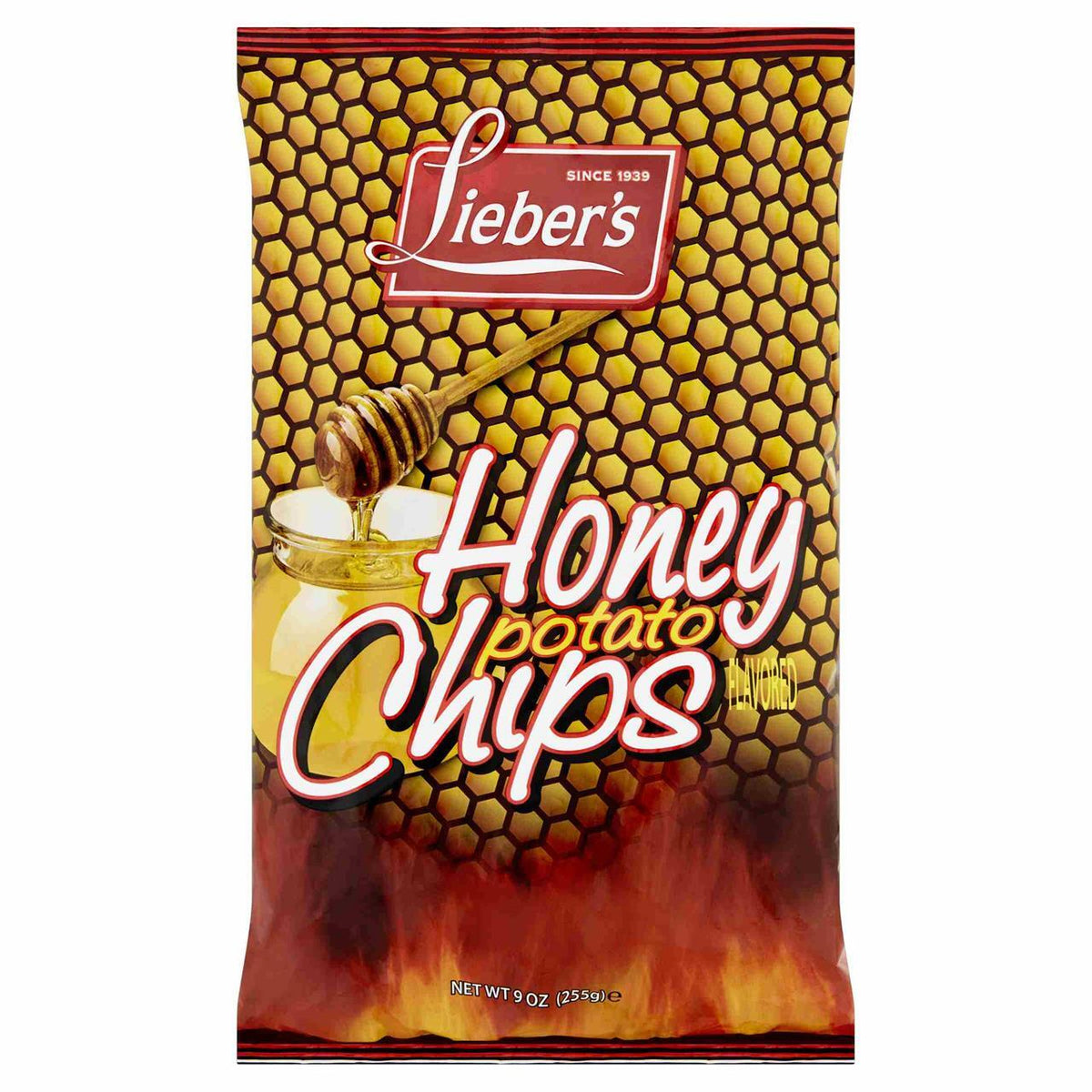 Lieber's Honey BBQ Pot. Chips 9 oz