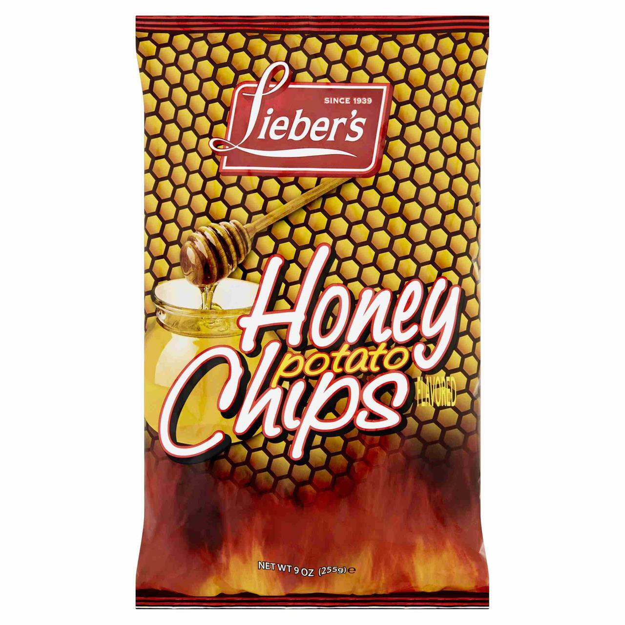 LIEBER´S HONEY BBQ POT. CHIPS 9 OZ.