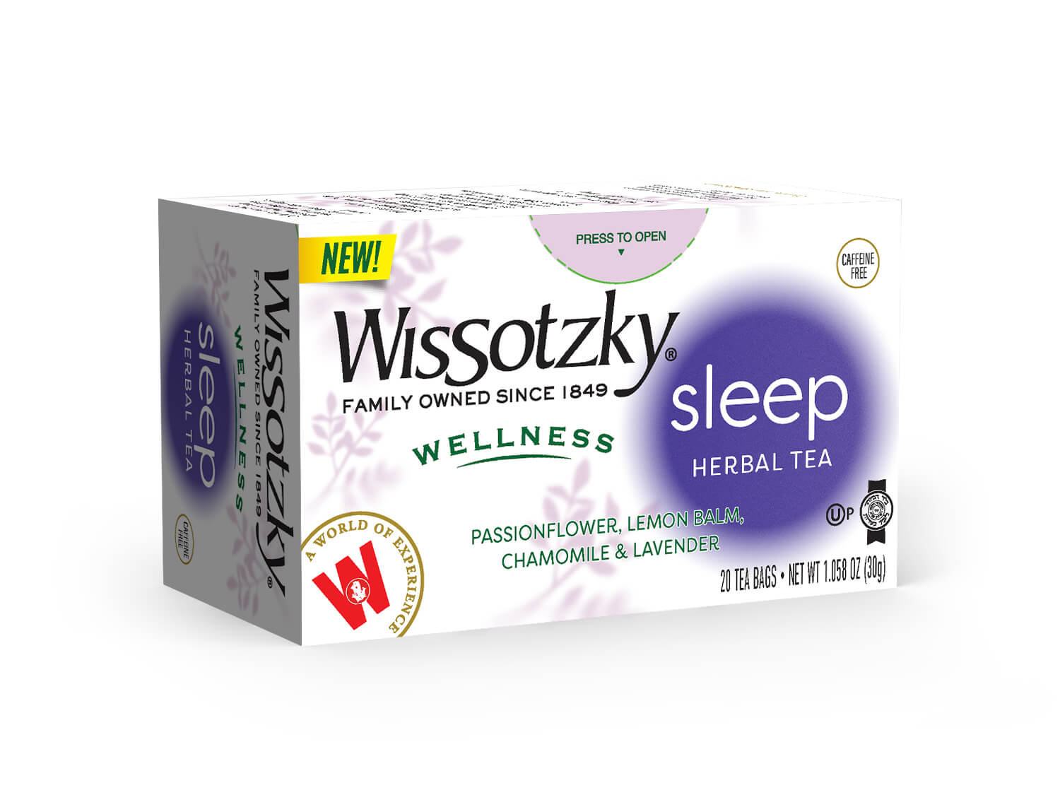 WISSOTZKY WELLNESS SLEEP HERBAL TEA DE 1.6 oz