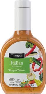 Tonelli Lite Italian Salad Dressing de 16 onzas