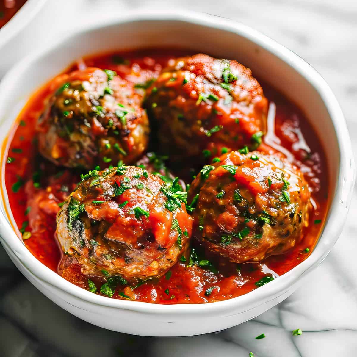 Tomato onion meatballs
