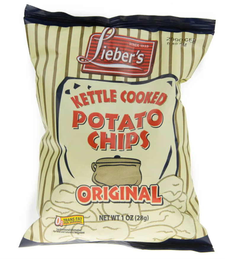 Kettle Cooked Potato Chips Liebers 141 g