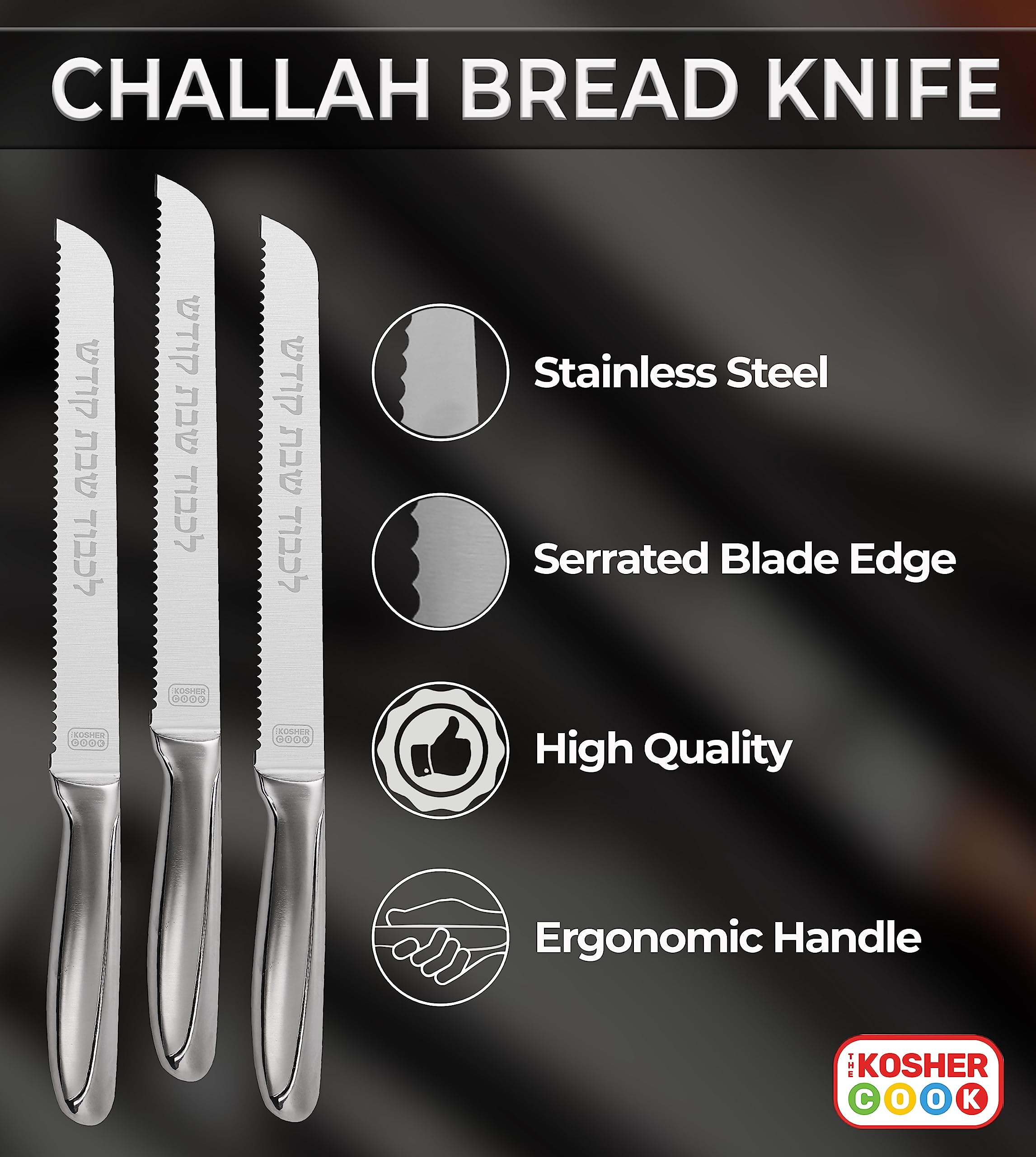 CUCHILLOS DE COCINA KOSHER PARA JALAH ELE