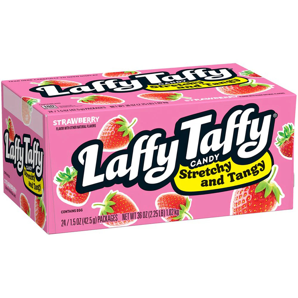 Laffy Taffy Candy Stretchy and Tangy Strawberry 1.5 oz