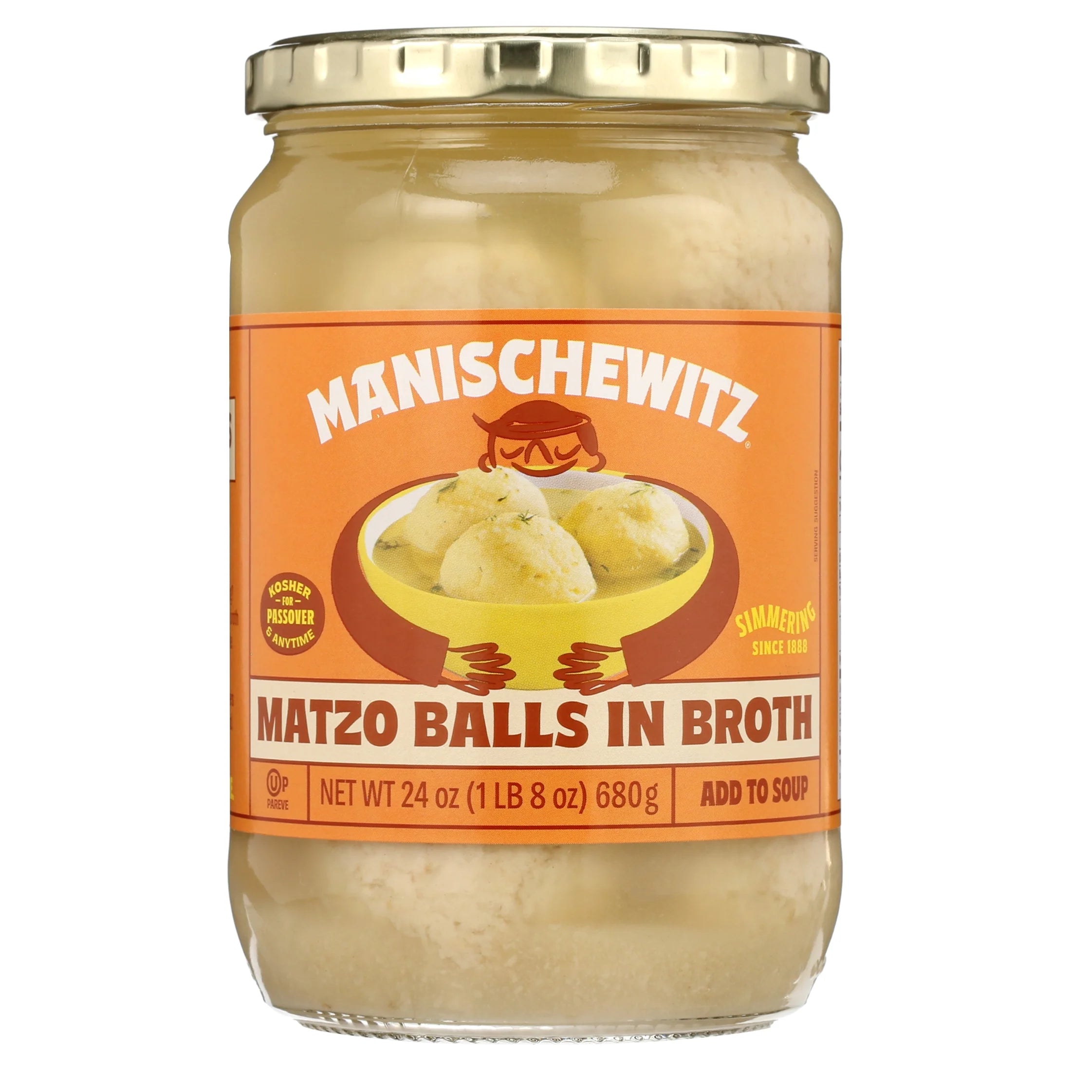 Manischewitz Matzo Ball In Broth - Gold Primium 24 oz