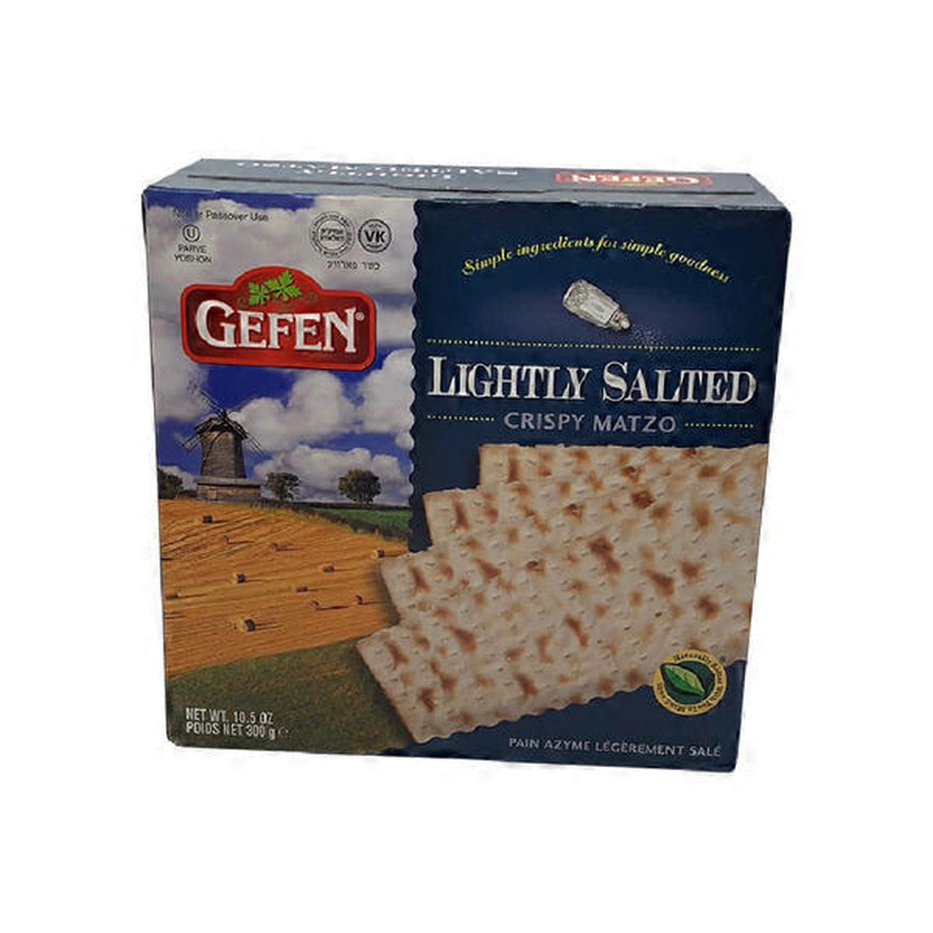 MATZO LIGHTLY SALTED CRISPY GEFEN