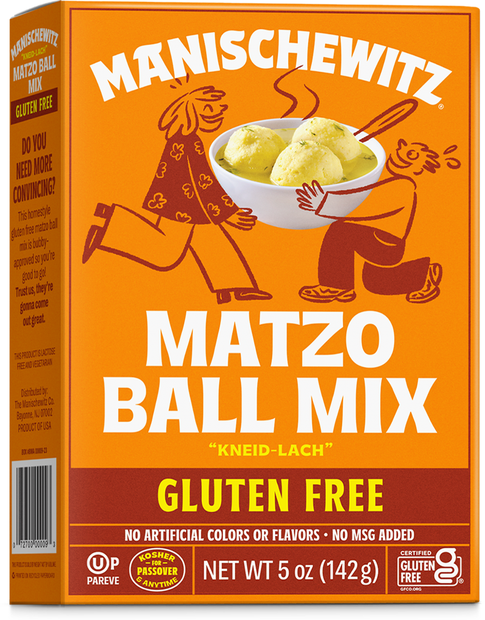 Manischewitz Matzo Ball Mix Gluten Free Kneid Lach 5 oz