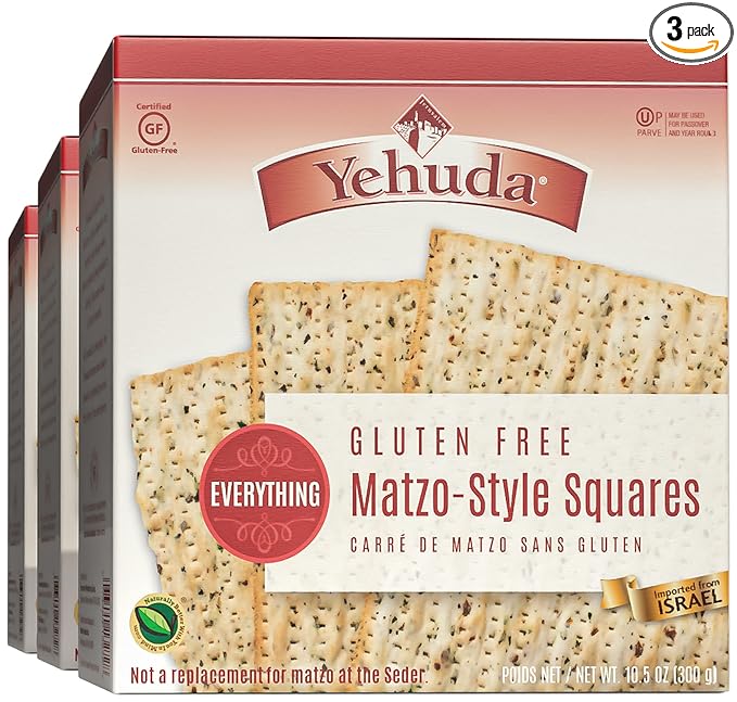 YEHUDA GLUTEN FREE EVERYTHING MATZO SQUARES 10.5 Oz