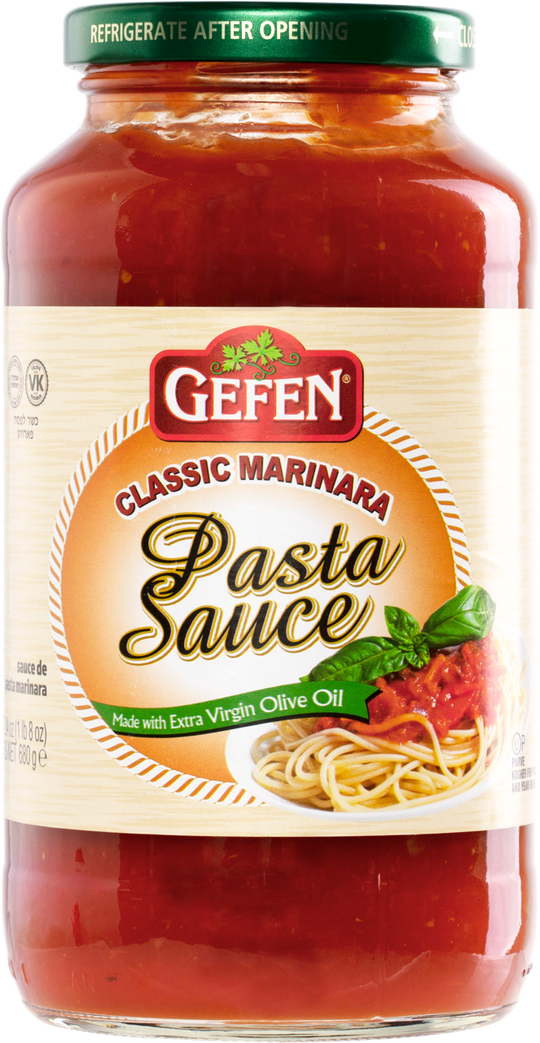 Gefen No Sugar Added Pasta Sauce Classic Marinara 24 oz