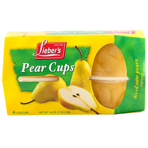 TAZAS DE PERA 4 UDS LIEBERS