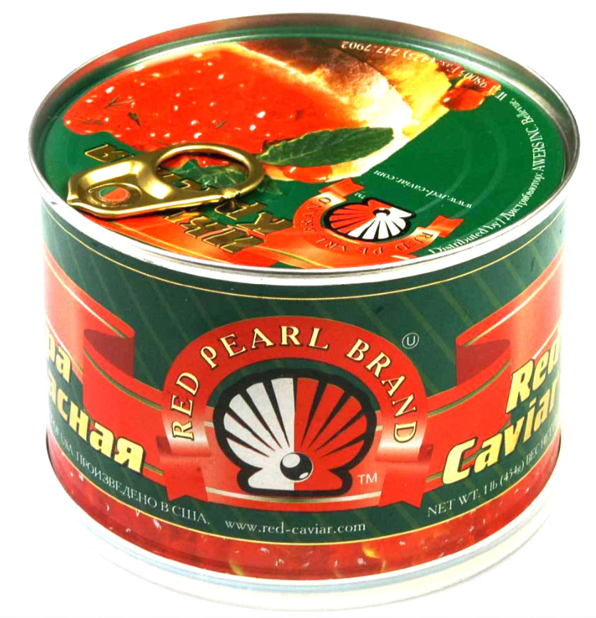 PINK SALMON CAVIAR 454 G RED PEARL