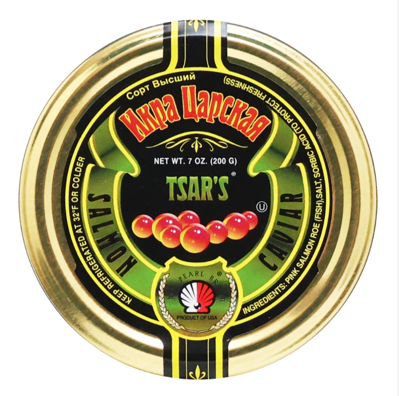 CAVIAR DE SALMÓN ROSADO TZARSKAYA PERLA ROJA