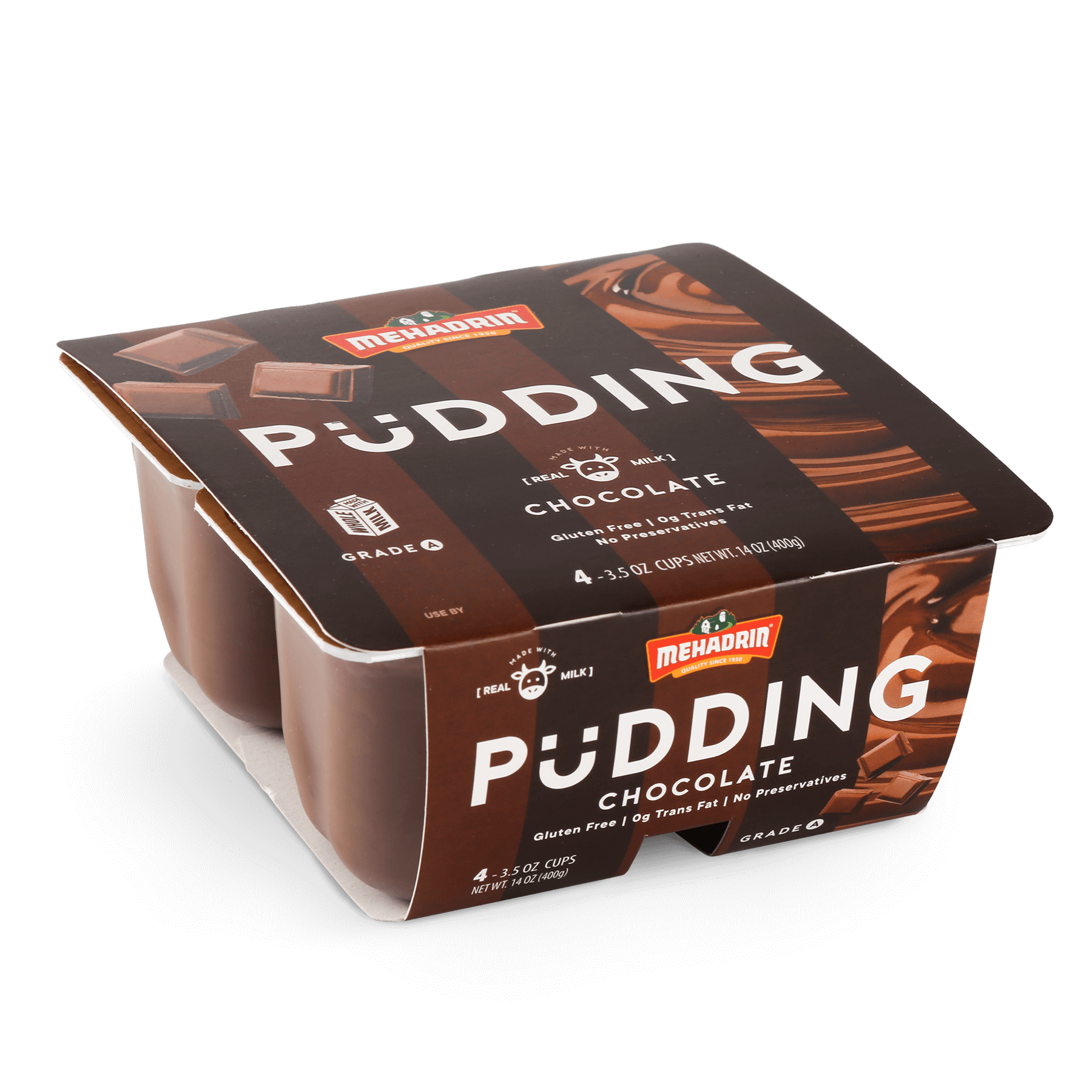 Mehadrin Pudding Chocolate 3.5 oz