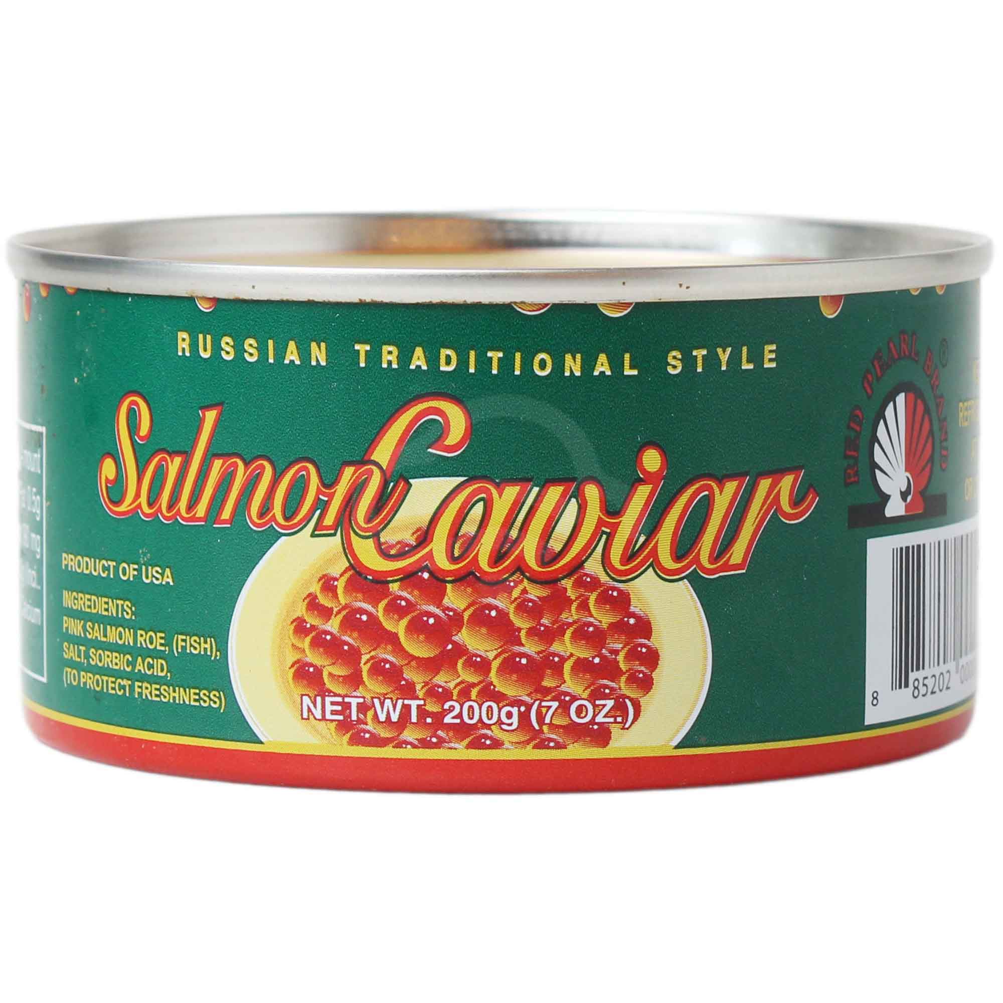SALMON CAVIAR 7 OZ RED PEARL AWERS