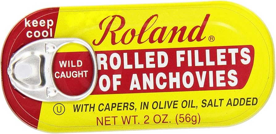 Roland Rolled Fillets Of Anchovies 2 oz