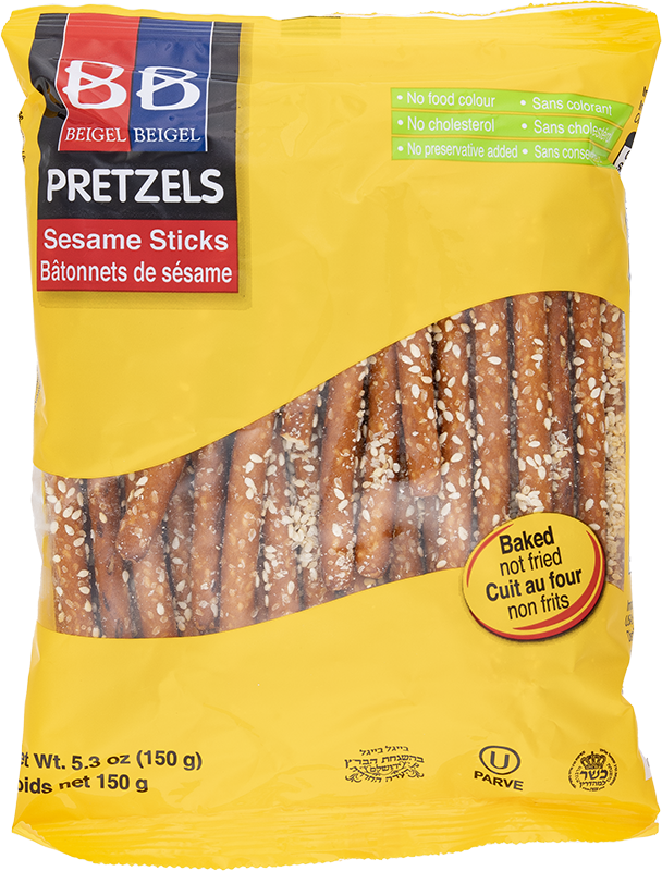 MEGA STICKS DE SÉSAMO PRETZELS BEIGEL BEIGEL