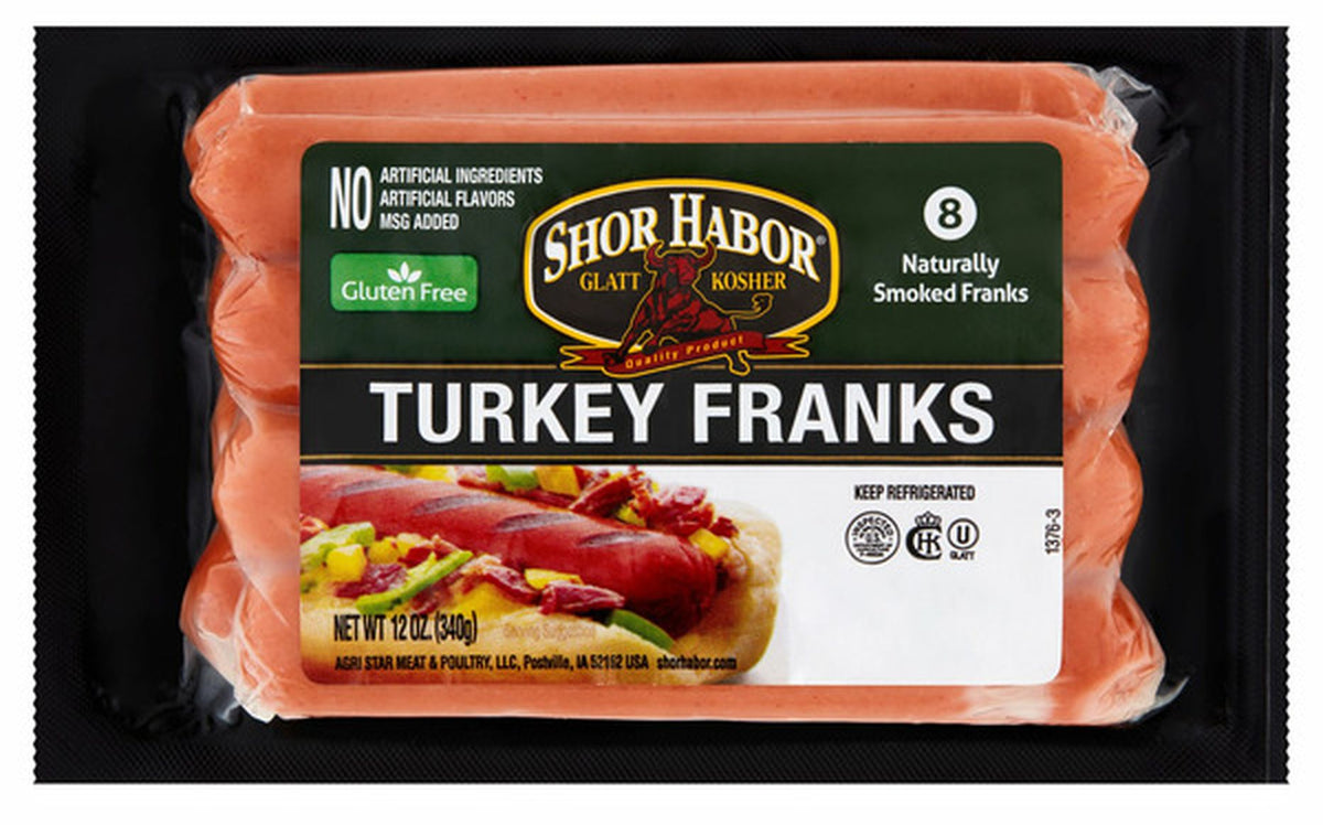 Shor Habor Turkey Franks 12 oz