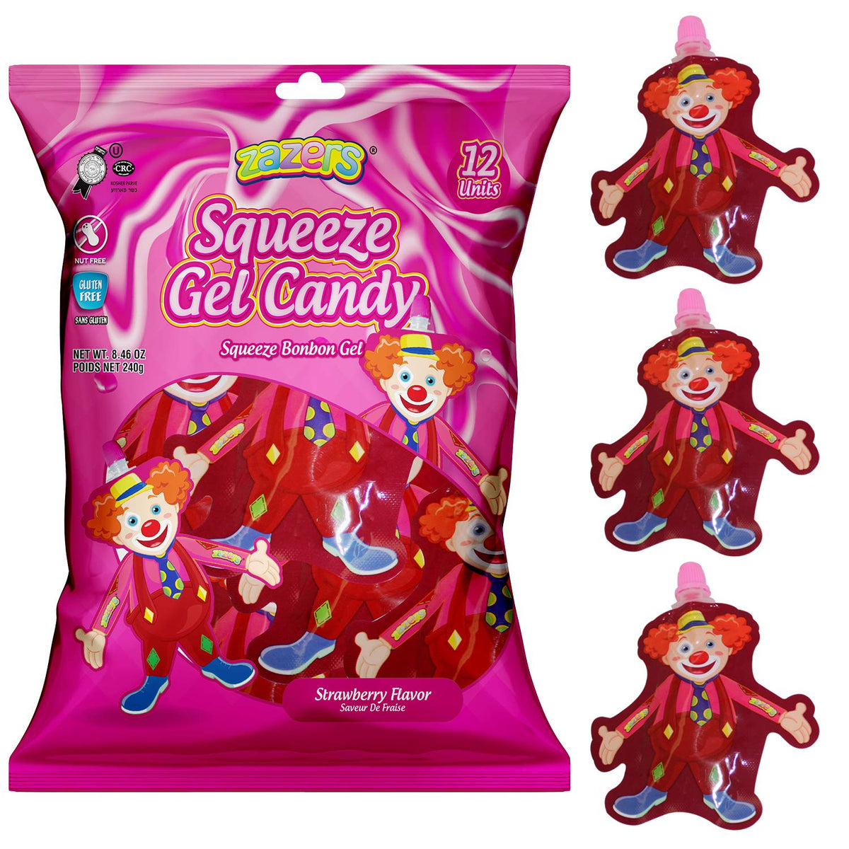Zazers Squeeze Gel Candy 8.46 oz