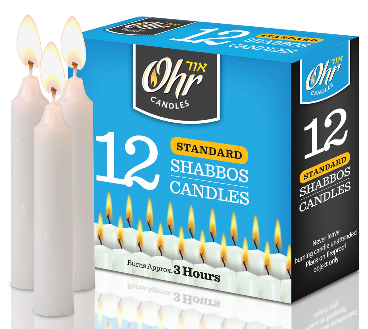Standard Shabbos Candles Ner Mitzvah