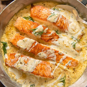 Fresh Salmon in Dill Sauce (cold)
