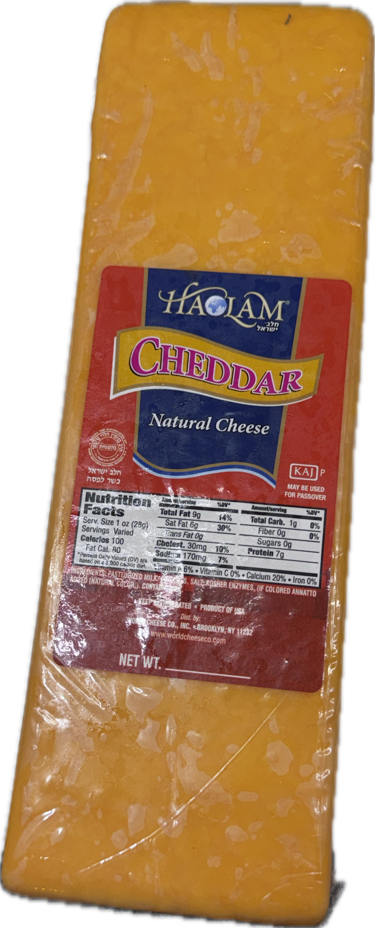 BLOQUE DE QUESO CHEDDAR