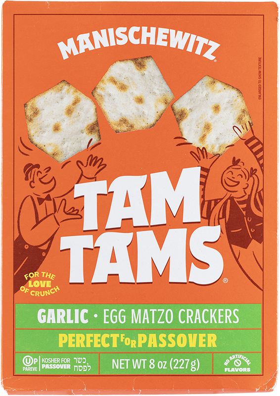 Manischewitz Garlic Tam Tam Crackers 8 oz