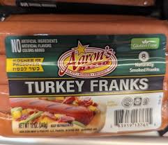 Aarons Turkey Franks 340g