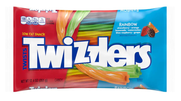 Twists Twizzlers Low Fat Snack Rainbow KOSHER PARVE