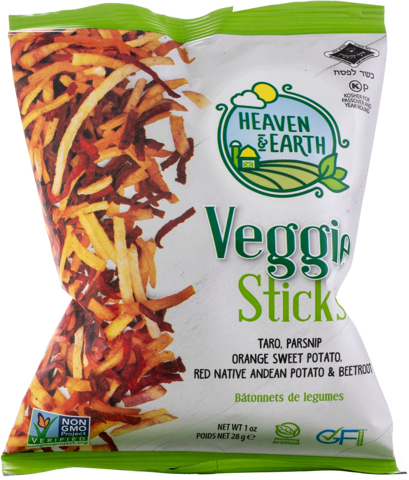 VEGGIE STICKS ORIGINAL HEAVEN EARTH 5 oz