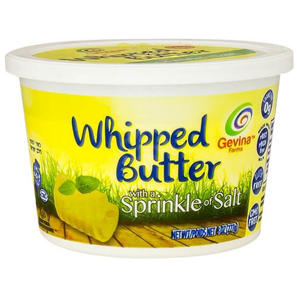 חמאה מוקצפת עם קורט מלח