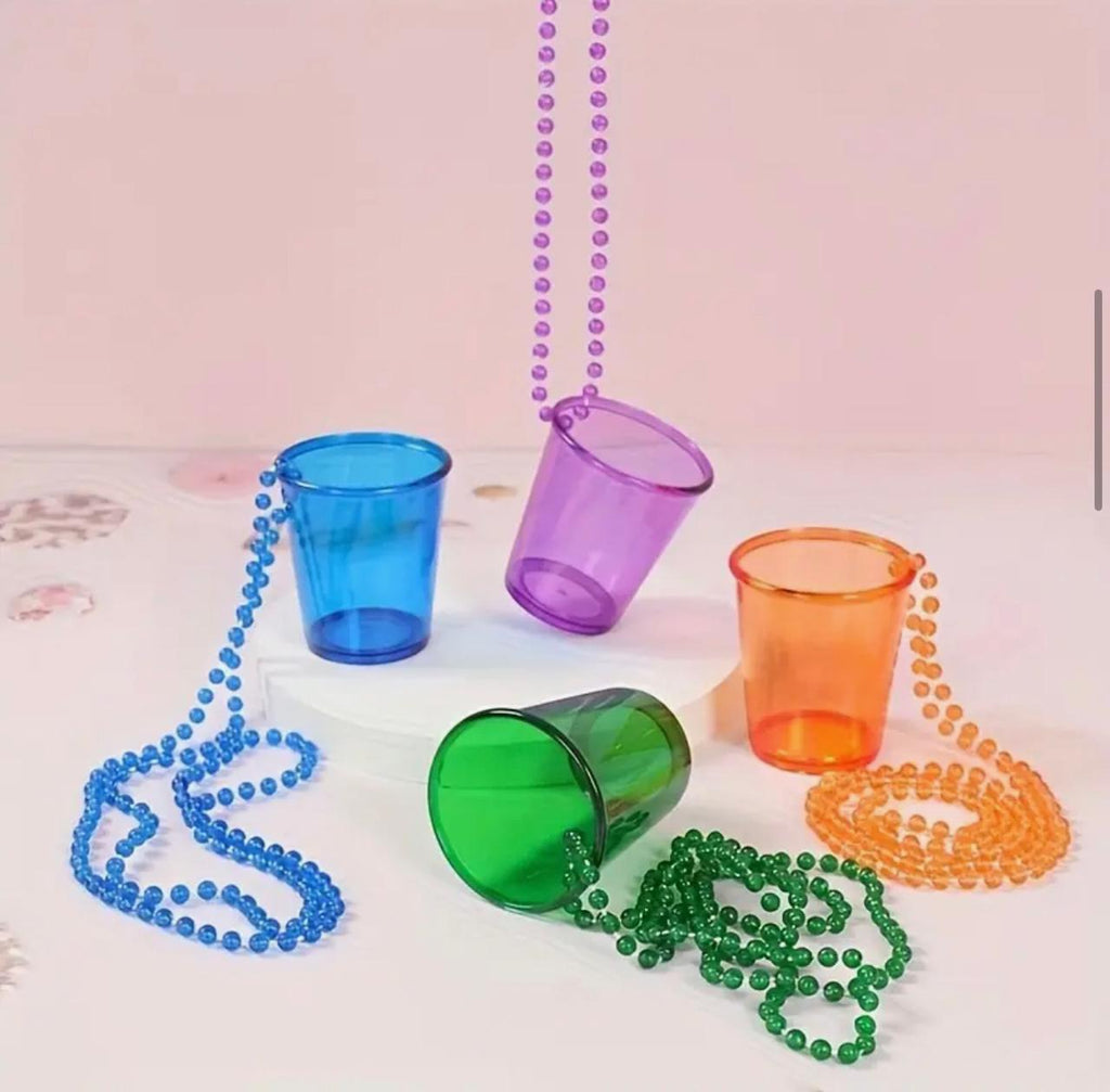 Shot Glass w/ Chain to Hang Up