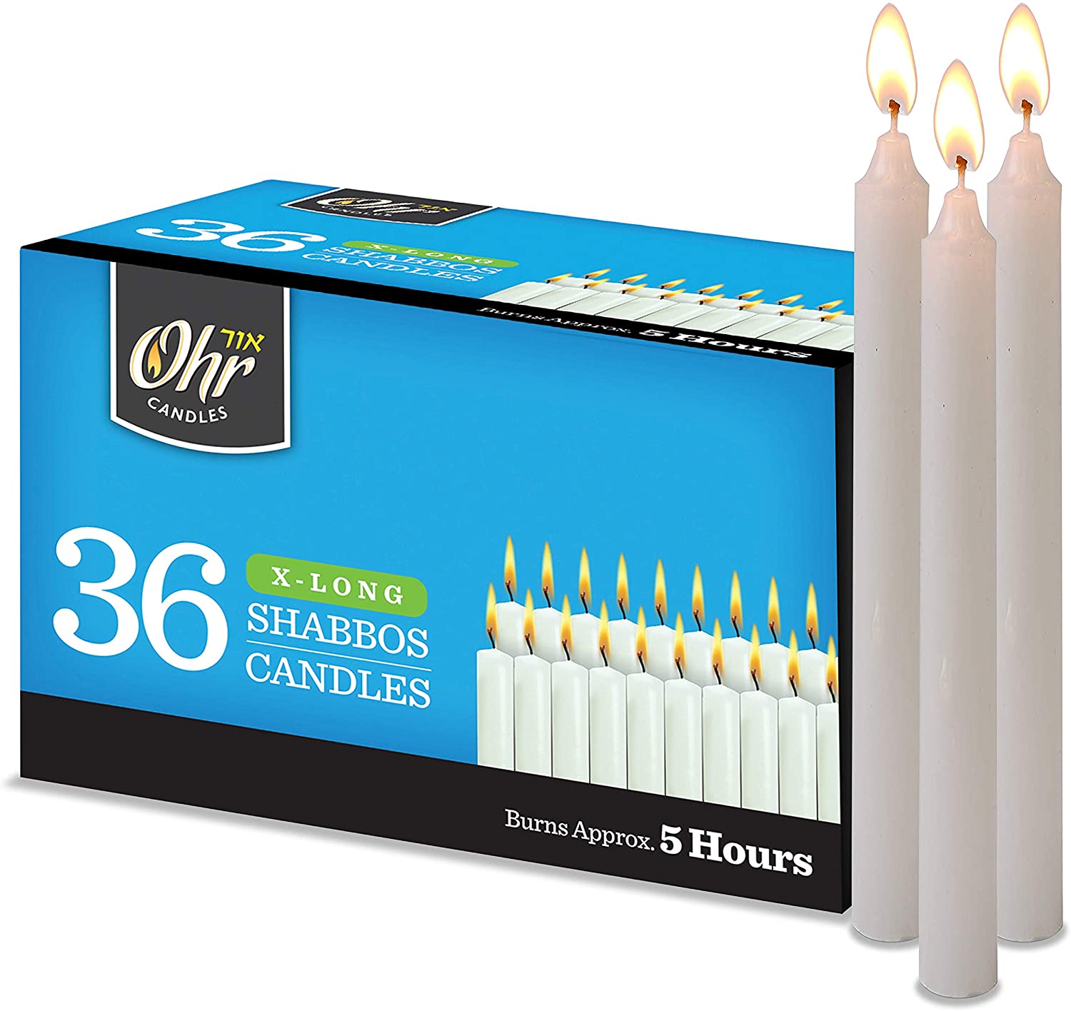 VELAS DE SHABBOS EXTRA LARGAS OHR CANDLES