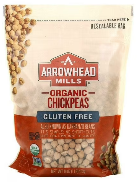 Chickpeas Organic Arrowhead Mills 16 oz