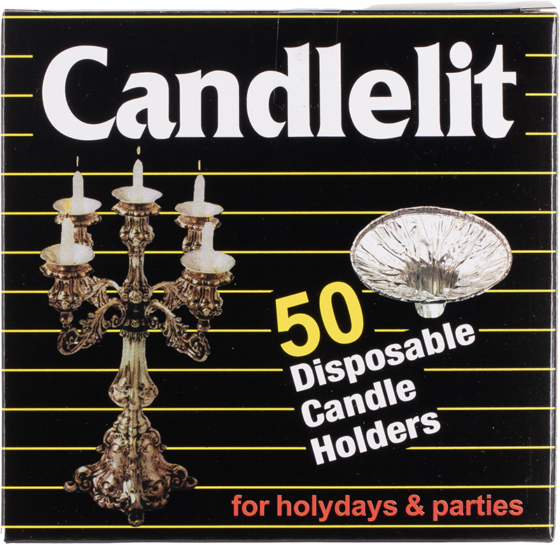 CANDLELIT CANDLE HOLDERS 50 CT