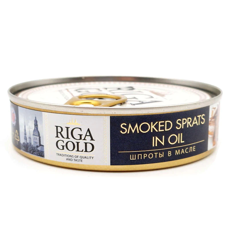 Riga Gold Smoked  Sprats in Oil