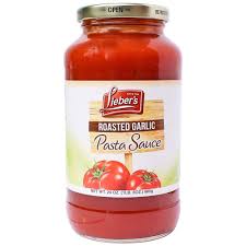 Liebers Roasted Garlic Pasta Sauce.