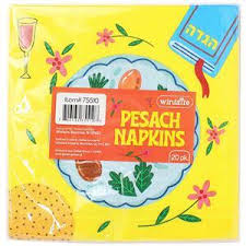 PESACH NAPKINS YELLOW 20 PK.