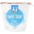 J&J Yogurt Traditional LowFat Plain 6 oz