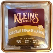 CHOCOLATE CINNAMON ALMONDS KLEIN'S NATURALS 9 OZ